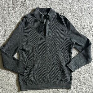 Tommy Bahama Gray Zip Up Sweater